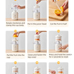 Multifunctional Wireless Electric Juicer Steel Orange Lemon Blender USB Portable Mini Fruit Squeezer Pressure Juicer Kitchen